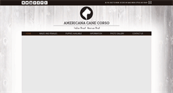 Desktop Screenshot of americanacanecorso.com